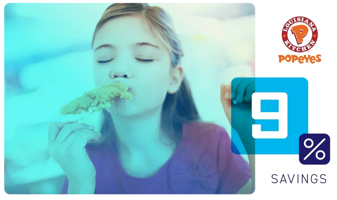 Savings: 9% – Popeyes Louisiana Kitchen