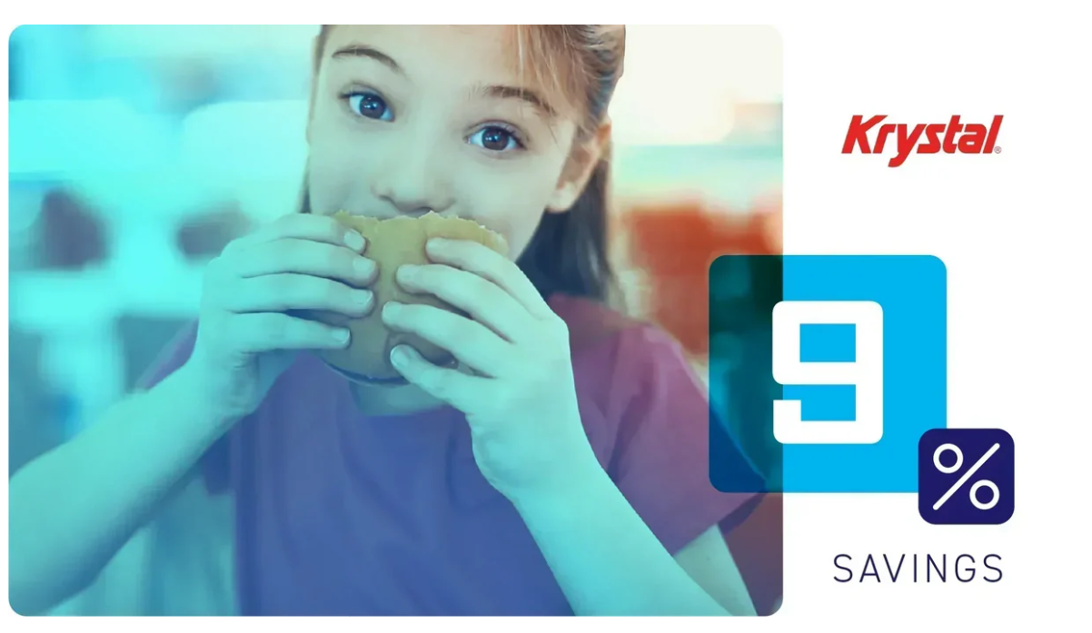 Savings: 9% – Krystal Fast Food